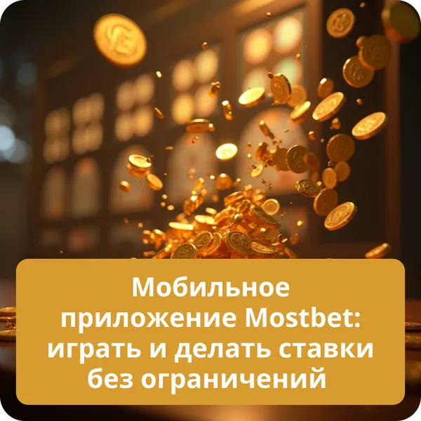 Мобильное приложение Mostbet: играть и делать ставки без ограничений